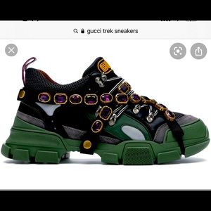 Gucci fleshtrek embellished sneakers